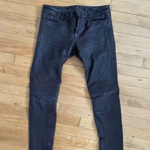 All saints leather pants